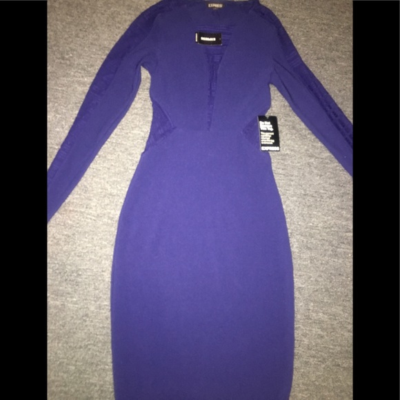 Navy Blue Express Bandage dress - Picture 1 of 5